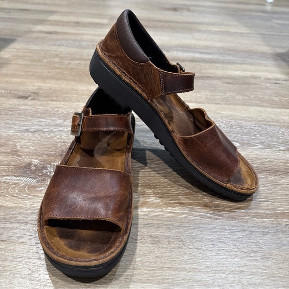 NOAT Sandals Size US/11 EU/41 Women's Dark Brown Leather Sandals